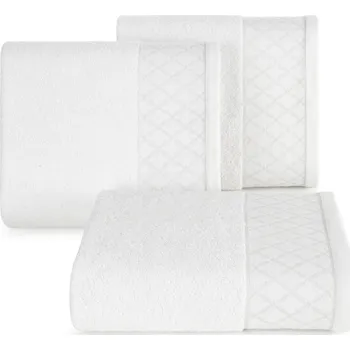 BAVLNĚNÝ RUČNÍK LAYLA 50X90 CM BÍLÁ
