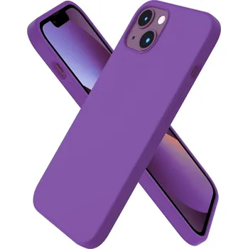 Pouzdro na mobilní telefon Silikonový tenký barevný obal iPhone 12 pro MAX Barva: Fialová