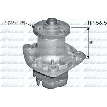Ventilátor topení a klimatizace Dolz S348 Vodní pumpa, chlazení motoru