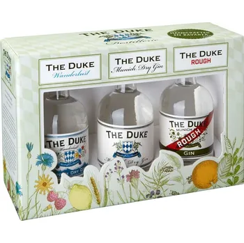 Gin The Duke Dry Gin Set (Munich / Rough / Wanderlust) 3x0,05L (dárkové balení)