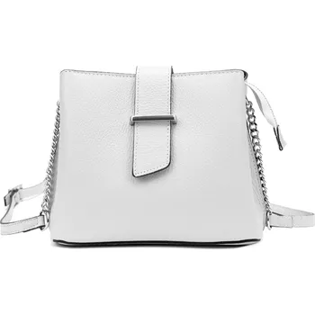 Kabelka Luka Kožená crossbody kabelka 20-096 šedá