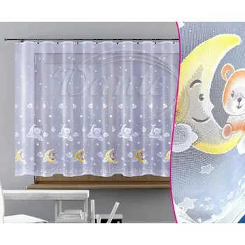 Dekorativní polštářek Dante Záclona MĚSÍČEK S MEDVÍDKEM - 160 cm