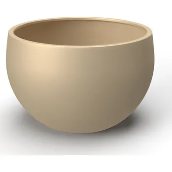 Květináč Květináč BOWL HIGH L, sklolaminát, výška 40 cm, krémová