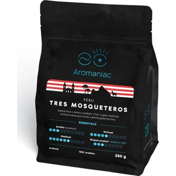 Káva Aromaniac Peru Tres Mosqueteros 250 g