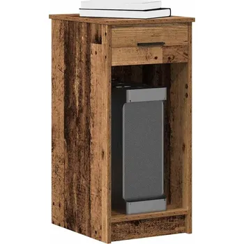 Psací stůl vidaXL Počítačový stojan se zásuvkou 35x45x77 cm [858740] Barva: Staré dřevo