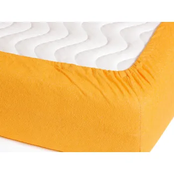 Prostěradlo Dreamy Linens Prostěradlo froté, nepropustné, oranžové Dreamy Linens