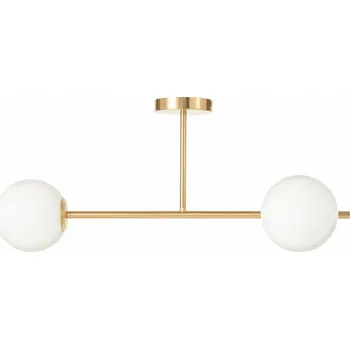 Stropní svítidlo (plafon) Ledigo žluté kovové 2-bodové E14