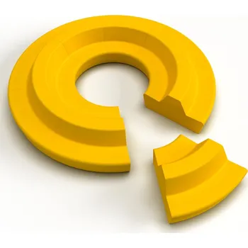 Zahradní lavice Lavice CITY MODUL, sklolaminát, výška 78 cm, žlutá