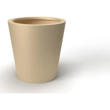 Květináč Květináč CALIPPO XL, sklolaminát, výška 100 cm, krémová
