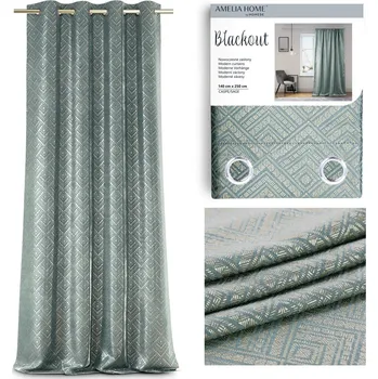 Závěs Závěs AmeliaHome CASPE šalvějový, velikost 140x250