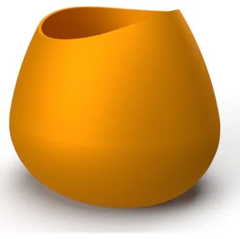 Květináč Květináč DROP L, sklolaminát, výška 60 cm, oranžová