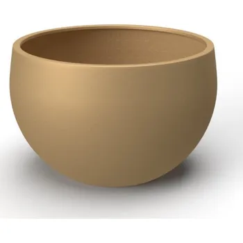 Květináč Květináč BOWL HIGH XL, sklolaminát, výška 60 cm, béžová