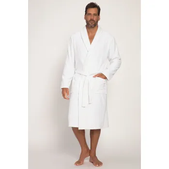 Dámský župan JP1880, Plus size Froté župan, kolekce domácí oblečení, šálový límec, froté, do 8XL pro plnoštíhlé nadměrná velikost, 702388200-1454, bílý, 5XL, Plus size oblečení, Oblečení pro vysoké muže, Nadměrné velikosti, Oblečení pro plnoštíhlé.