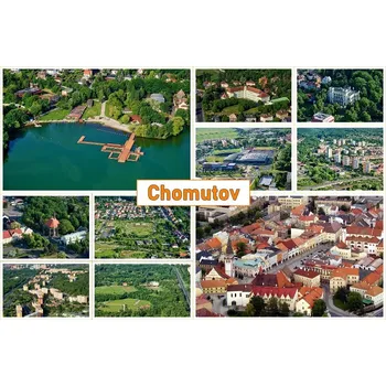 66000181 Pohlednice Chomutov (Chomutov z výšky)