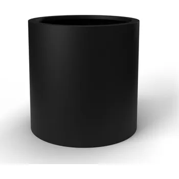 Květináč Květináč CYLINDER XL, sklolaminát, výška 100 cm, černá