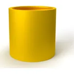 Květináč CYLINDER XL, sklolaminát, výška 100 cm, žlutá