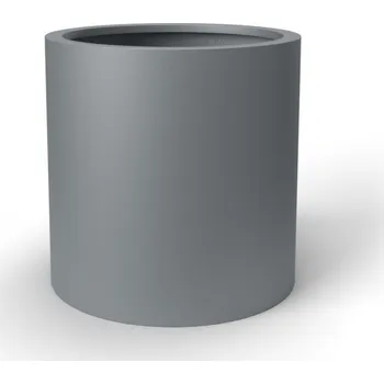 Květináč Květináč CYLINDER M, sklolaminát, výška 50 cm, šedá