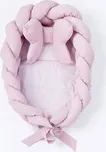 Pletené hnízdečko pro miminko Velvet Belisima pink