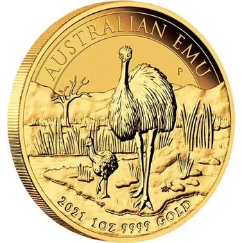 Zlatá mince 100 AUD Australian Emu 1oz 2021