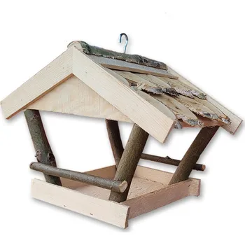 Krmítko pro ptáka Dřevěné krmítko pro ptáky březové střední