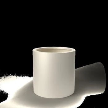 Květináč Květináč CYLINDER XL, sklolaminát, výška 100 cm, bílá