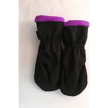 Rukavice Dětské rukavice Fantom SOFTSHELL s fleece podšívkou fialovou Velikost: 5