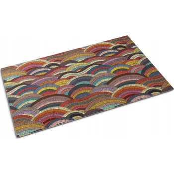 Rohožka Venkovní textilní rohožka Barevné půlkruhy 60x40 cm