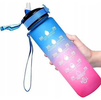 Láhev Motivační fitness láhev na vodu Lahev Na Pití odměrkou