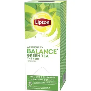 Čaj Zelený čaj Lipton Balance, 25 x 1,3 g