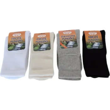 Pánská zdravotní obuv Ponožky pro diabetiky FROTÉ DIAB černé ... vel. 25-26