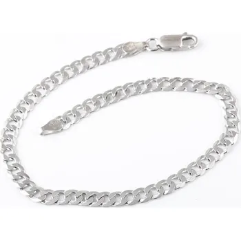 Náramek Pánský stříbrný náramek pancr 21 cm 62413F