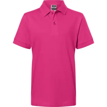 Dětská móda Daiber Dětská polokošile Classic Polo Junior JN070K Barva: Růžová, Velikost: M 122/128