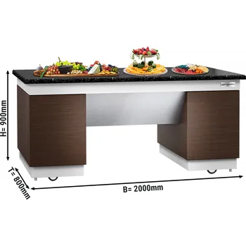 Vinotéka G.Gastro Neutrální prvek - 2,0 x 0,8 m