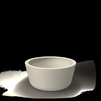 Květináč Květináč BASE XL, sklolaminát, výška 60 cm, bílá