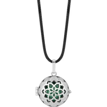 Módní doplněk MUMMY BELL Slušivý náhrdelník se zelenou těhotenskou rolničkou Květ KVZM18 + 2 měsíce na vrácení zboží