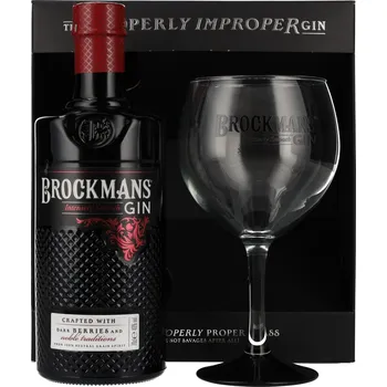 Gin Brockman's Intensly Smooth Premium Gin 40% 0,7 l (dárkové balení 1 sklenička)