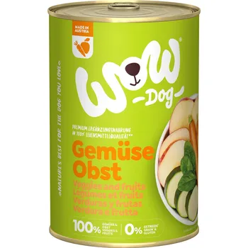 Krmivo pro psa 6x400g WOW Pur - 100% zelenina a ovoce