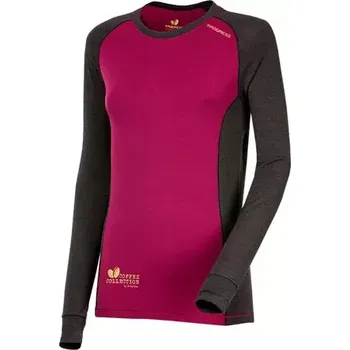 Pánské tričko PROGRESS Progress Cocarber dámské funkční triko s dlouhým rukávem, antracit/fuchsie velikost M