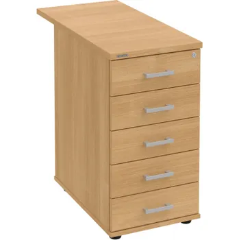 Zásuvkový kontejner HOBIS kancelářský kontejner K 35 C N 80 leta napříč, přístavný