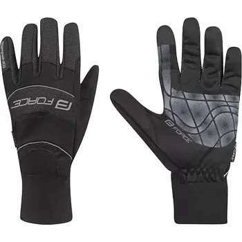 Chránič rukou FORCE Jarní a podzimní rukavice Force Windster Spring, černé velikost XL
