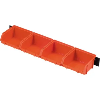 Plastový zásobník 4ks + lišta