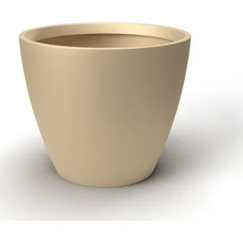 Květináč Květináč ERA S, sklolaminát, výška 40 cm, krémová