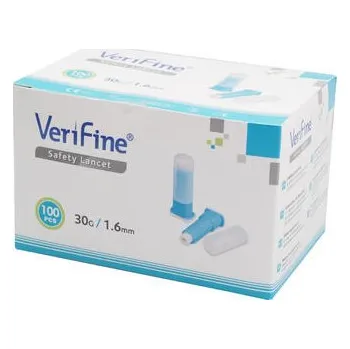 Glukometr Bezpečnostní lancety VERIFINE 30Gx1,6mm 100 ks