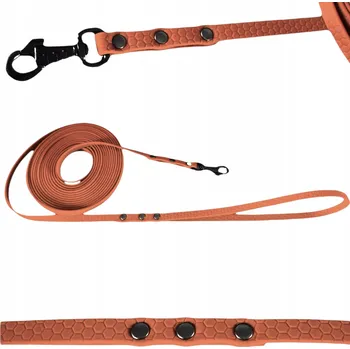 Vodítko pro psa VODÍTKO LANKO VODĚODOLNÉ MĚKKÉ MALÝ PES BIOTHANE PVC BEZZÁPACHOVÉ 3M 10MM