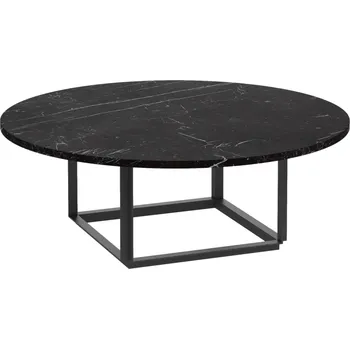 Konferenční stolek NEW WORKS Konferenční stolek Florence Ø90, Black / Black Marble
