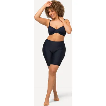 Dámské plavky Ulla Popken, Plus size Plavky s nohavičkou, rychleschnoucí pro plnoštíhlé nadměrná velikost, 698609132-1015, modrý, 58, Nadměrné velikosti, Plus size oblečení, Oblečení pro boubelky, Oblečení pro baculky, Oblečení pro plnoštíhlé, Oblečení pro vysoké ženy.