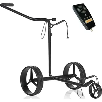 Golfový vozík JuStar Black 1.0 elektrický vozík + dálkové ovládání + parkovací brzda