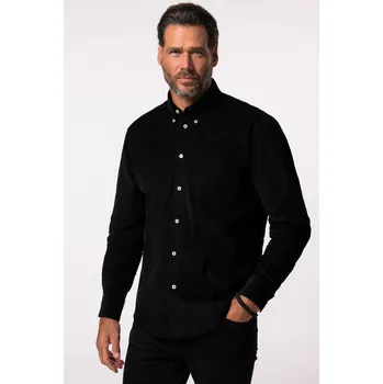 Pánská košile JP1880, Plus size Manšestrová košile JP1880, dlouhé rukávy, límeček s knoflíky, Modern střih, do 8XL pro plnoštíhlé nadměrná velikost, 831837130-1456, modrý, 7XL, Plus size oblečení, Oblečení pro vysoké muže, Nadměrné velikosti, Oblečení pro plnoštíhlé.