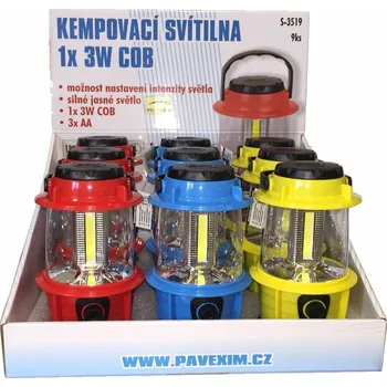 Svítilna Konnoc S-3519 3W LED COB kemping.svítilna