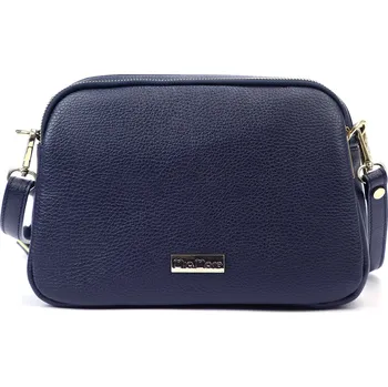 Kabelka Kožená crossbody kabelka Miamore 01-068 tmavě modrá
